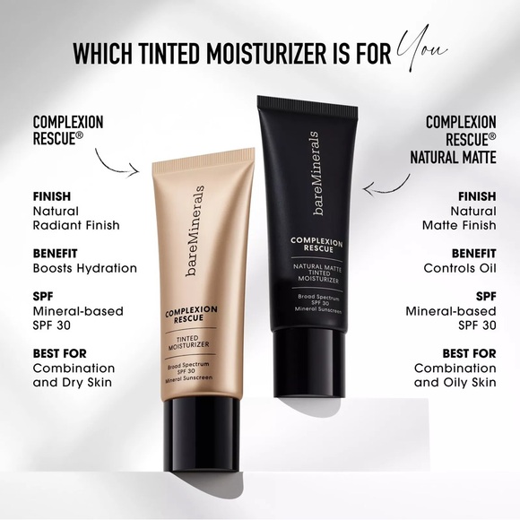 3/$50 💫 bareMinerals
COMPLEXION RESCUE Tinted Moisturizer with Mineral SPF 30 - Picture 5 of 6